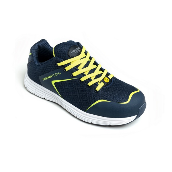 Calzatura Bassa Elio Blu e Giallo Fluo S1PS SR ESD